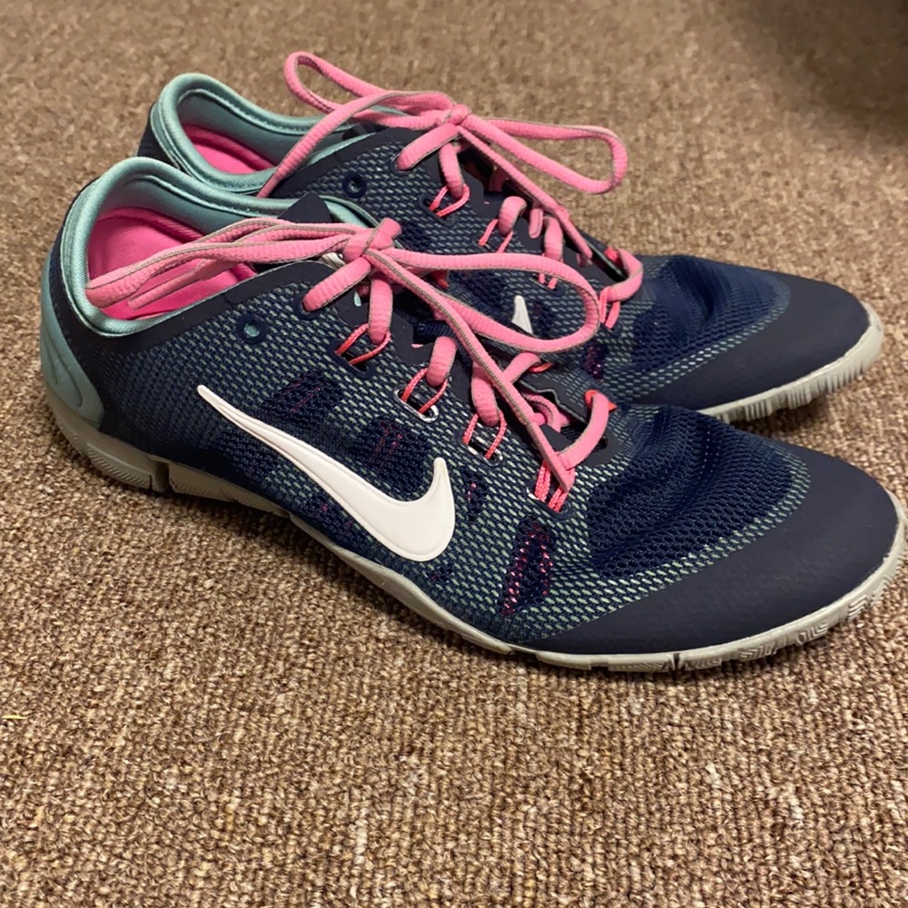 Blue and Pink Nike Training Sneakers